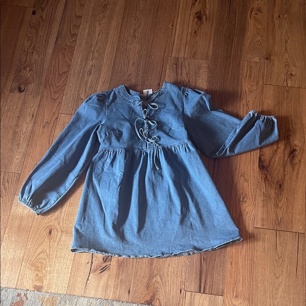Heavy stretch denim dress NWT